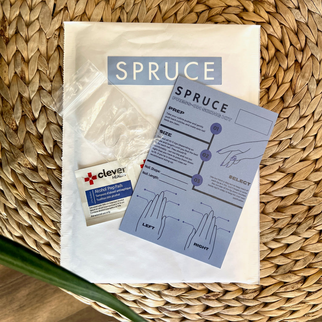 Spruce Press On Sizing Kit (Step One)